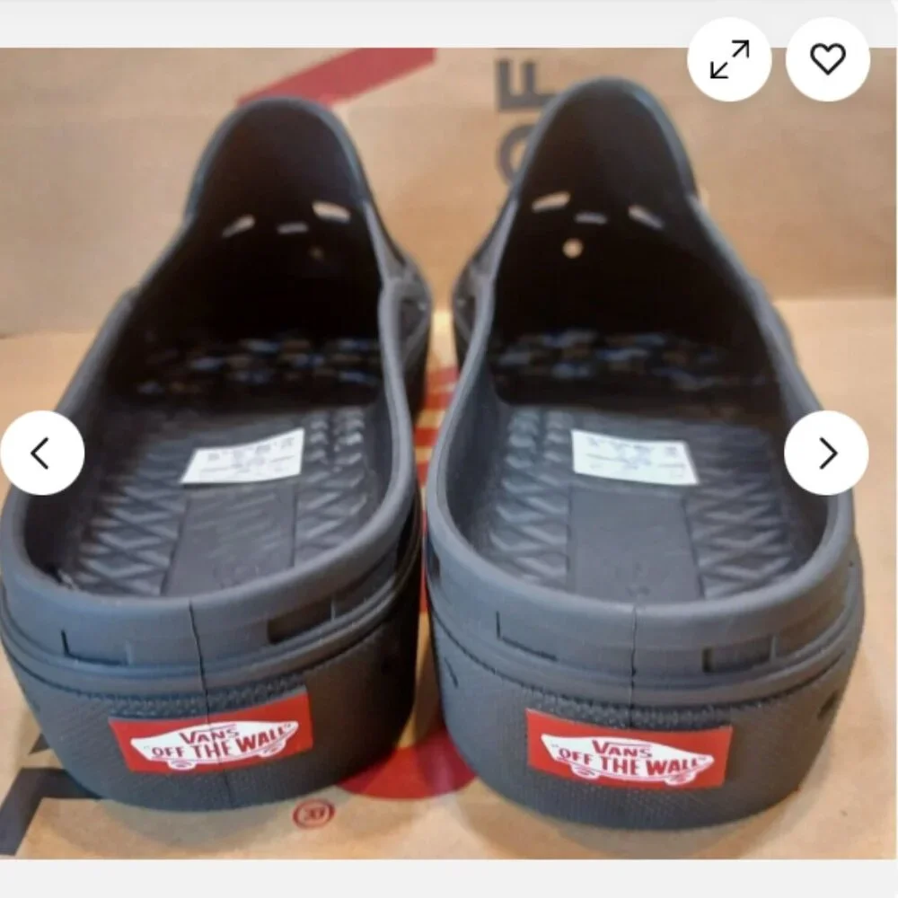Vans Men's 13 Slip On Mule Trek Black VN00005V8BLK New With Tags And Box Label